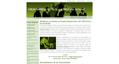 Desktop Screenshot of crearempresasl.com
